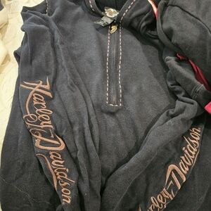 Harley-Davidson Black and Brown Logo Shirt